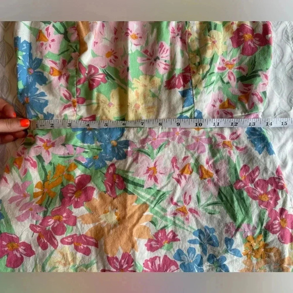 Old Navy Pink/Orange Floral Fit & Flare Cami Mini Dress - Picture 9 of 9